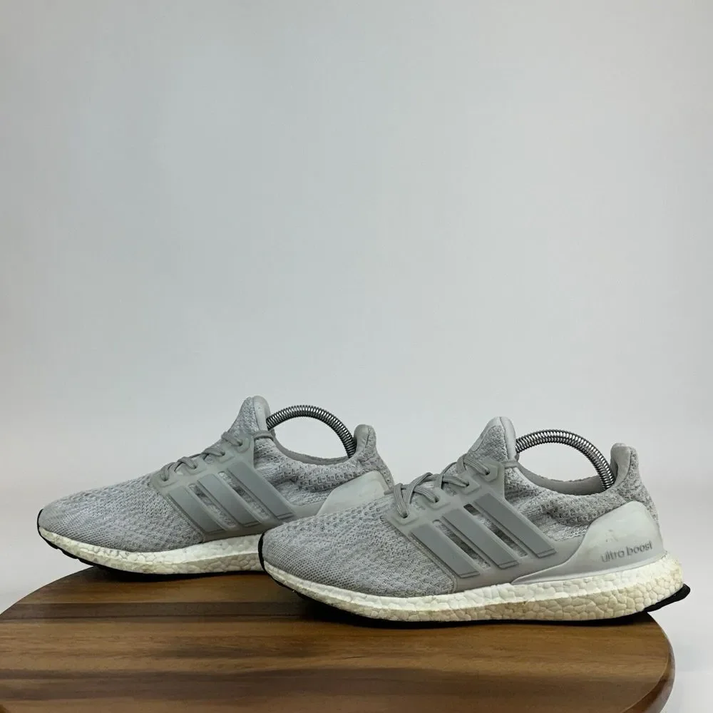 Womens Adidas Ultraboost 3.0 Gray Athletic Running Sneakers Shoes Size 9.5 M GUC